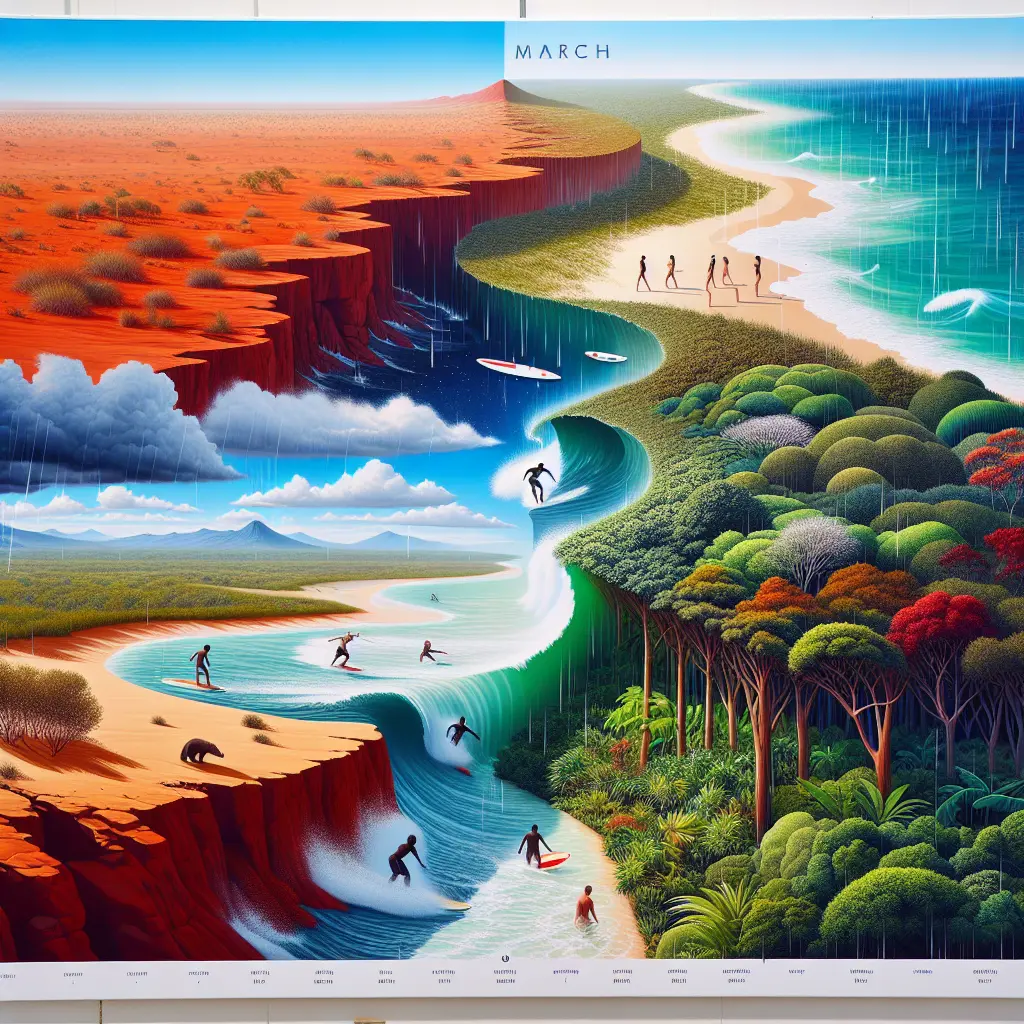 Hvordan er vejret i Australien i marts?